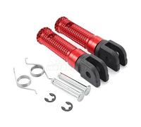 DIQXLGS Adattatori per pedane anteriori Per YAMAHA YZFR6 YZFR6S YZFR1 YZFR1M YZFR1S R6 R1 Accessori moto Pedane pedali(ROSSO)