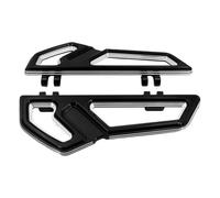 DIQXLGS Anteriore Posteriore Poggiapiedi Pilota Passeggero Pedana Pedale Per Harley Per Touring Per Road Per Electra Per Glide Per Softail(Black with)