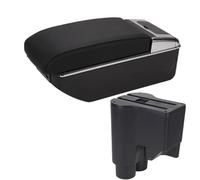 DIQXLGS Box Bracciolo Auto Scatola Di Archiviazione Centrale Braccio Di Contenimento Per Daihatsu Per Sirion Per Materia 2007-2015(B2 Nero nero 7USB)