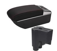 DIQXLGS Box Bracciolo Auto Scatola Di Archiviazione Centrale Braccio Di Contenimento Per Daihatsu Per Sirion Per Materia 2007-2015(B1 Nero rosso 7USB)