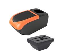 DIQXLGS Box Bracciolo Centrale Per MG ZS Accessori Interni Per Auto Con Porta USB(B2 Orange frame 6USB)