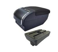 DIQXLGS Bracciolo Auto Per Peugeot 307 Box Portaoggetti Per Peugeot 307 CC Cabrio Accessori Interni Per Auto(E black line 9USB)