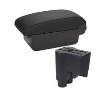 DIQXLGS Bracciolo Auto Scatola Centrale Conserva Contenuto Scatola Di Archiviazione Braccio Per Daihatsu Per Sirion Bracciolo Per Materia 2007-2015(C2 Linea nera NO USB)