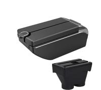 DIQXLGS Bracciolo Centrale Per Peugeot 208 2012 2013 2014 2015 2016 2017 2018 Scatola Di Archiviazione Bracciolo Centrale(B3 Nero bianco 7USB)