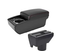 DIQXLGS Bracciolo Centrale Per Toyota Per Yaris Per Vitz Per Vios 2011 2012 2013 2014 2015 2016 2017 Scatola Centrale Di Archiviazione(B1 Nero rosso 6USB)