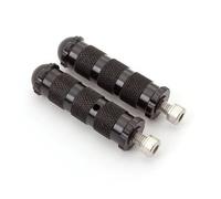 DIQXLGS CNC Alluminio Motocicletta Corsa Bicicletta Poggiapiedi Pedali Pedale Universale Per Motociclette 8MM(NERO)