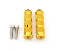 DIQXLGS CNC Alluminio Motocicletta Corsa Bicicletta Poggiapiedi Pedali Pedale Universale Per Motociclette 8MM(Oro)