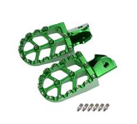 DIQXLGS CNC Aluminum Foot Pegs Rest Footpegs Electric Motorcycle Per SurRon Per Sur-Ron Per Light Bee X S Per Talaria(Verde)