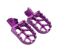 DIQXLGS CNC Poggiapiedi Poggiagambe Pedane Staffa Per SurRon Per Light Bee X Per Light Bee S Elettrico Motocross Universale(Viola)