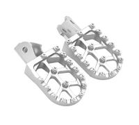 DIQXLGS CNC Poggiapiedi Poggiagambe Pedane Staffa Per SurRon Per Light Bee X Per Light Bee S Elettrico Motocross Universale(Argento)