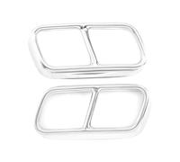 DIQXLGS Copertura Decorativa Per Terminale Di Scarico Marmitta Per F01 Serie 7 730i 740i 750i 760i 2009 2010 2011 2012 2013 2014(Argento)