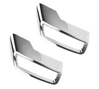 DIQXLGS Coprisilenziatore Per Tubo Di Scarico Per Peugeot 3008 4008 5008 2017 2018 2019 2020 2021 ABS Fibra Di Carbonio/argento Brillante(Argento)