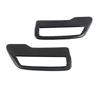 DIQXLGS Coprisilenziatore Per Tubo Di Scarico Per Peugeot 3008 4008 5008 2017 2018 2019 2020 2021 ABS Fibra Di Carbonio/argento Brillante(Carbon Texture)