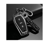 DIQXLGS Custia Portachiavi Auto Per JAC JS6 JS8 JS4 SOL Per Sehol QX E10X E30X E50A X4 X8 X6 T8 T9 Plus A5 E40X E20X Keychain Fob(NERO,Stile 1)