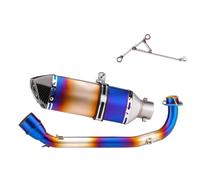 DIQXLGS Kit Di Aggiornamento Per Tubo Di Scarico Slip-on Semi-blu Per Moto Accessori Modificati Per HUSKY ADV 150(Style C)