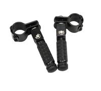 DIQXLGS Lega di Alluminio 8mm Pedale CNC Pedalpieghevoli 90 Gradi Componenti Moto Poggiapiedi Posteriori Moto Supporto Piedi(NERO)