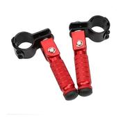 DIQXLGS Lega di Alluminio 8mm Pedale CNC Pedalpieghevoli 90 Gradi Componenti Moto Poggiapiedi Posteriori Moto Supporto Piedi(ROSSO)
