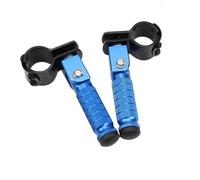 DIQXLGS Lega di Alluminio 8mm Pedale CNC Pedalpieghevoli 90 Gradi Componenti Moto Poggiapiedi Posteriori Moto Supporto Piedi(Blu)