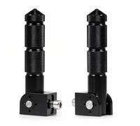 DIQXLGS M8" Filetto 5/16IN CNC Pedalini Universali Poggiapiedi Ripiegabili Per Moto Biciclette Veicoli Elettrici Ciclomotori Kart(NERO)