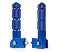 DIQXLGS M8" Filetto 5/16IN CNC Pedalini Universali Poggiapiedi Ripiegabili Per Moto Biciclette Veicoli Elettrici Ciclomotori Kart(Blu)