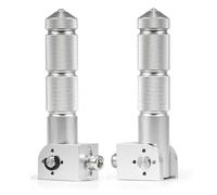 DIQXLGS M8" Filetto 5/16IN CNC Pedalini Universali Poggiapiedi Ripiegabili Per Moto Biciclette Veicoli Elettrici Ciclomotori Kart(Argento)