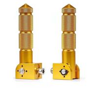 DIQXLGS M8" Filetto 5/16IN CNC Pedalini Universali Poggiapiedi Ripiegabili Per Moto Biciclette Veicoli Elettrici Ciclomotori Kart(Giallo)