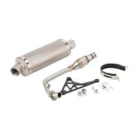 DIQXLGS Marmitta Di Scarico Completa Per Moto Escape Per Piaggio Per Vespa Per Sprint 125/150 Per Primavera 125/150 2017 2018 2019 2020 2021 2022(Style F)