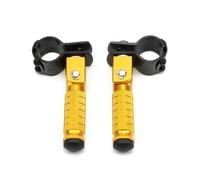 DIQXLGS Moto 1 Paio Pedali Piede Motore Elettrico Pedala Ripiegabile Pedane Bambino Pedala Pieghevole Per Scooter E Moto Elettrica(Oro)