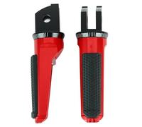 DIQXLGS Moto Poggiapiedi Anteriori Pedale Per YAMAHA Per NIKEN SCR950 XSR700 XSR900 XJ6 Per DIVERSION FZ6 Per FAZER MT-07 MT-09(ROSSO)