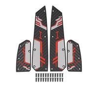 DIQXLGS Motorcycle Pedal Rubber Anti Slip Pads set Cuscinetto Poggiapiedi Moto Accessori Pedale Per NSS350(ROSSO)