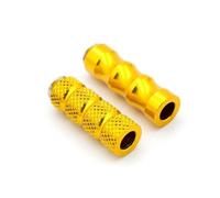 DIQXLGS Motorcycle Poggiapiedi Pieghevoli Poggiapiedi Pedane Pedali Set Accessori Motociclo Per Universal(Oro,1 paio)