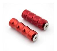 DIQXLGS Motorcycle Poggiapiedi Pieghevoli Poggiapiedi Pedane Pedali Set Accessori Motociclo Per Universal(ROSSO,1 paio)