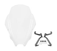 DIQXLGS Parabrezza Accessori per Parabrezza Anteriore per Motocicletta per Suzuki GSX 8S GSX8S GSX-8S 2023 2024 Parabrezza Deflettore Aria Parabrezza Motociclo Spoiler(Chiaro)