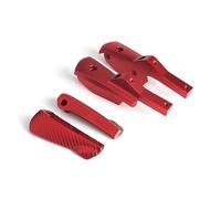 DIQXLGS Passeggero Moto Poggiapiedi Posteriori Estensioni Pedane Accessori Per Vespa GT 60 GTS GTV 125 150 200 250 300 300ie(ROSSO,IMPOSTATO)