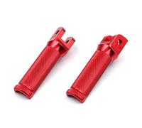 DIQXLGS Pedale poggiapiedi anteriore Per DUCATI Per Panigale 899 959 V2 V4 1100 1199 1299 S R Per Streetfighter V4 Pedali poggiapiedi motociclista(ROSSO)