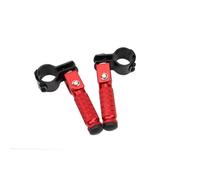 DIQXLGS Pedali Pieghevoli A 90 Gradi ALCON CNC Lega Di Alluminio Motorcycle Rearset Poggiapiedi Appoggiapiedi Pedane 8mm Pedali Ricambi Moto(ROSSO)