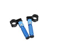 DIQXLGS Pedali Pieghevoli A 90 Gradi ALCON CNC Lega Di Alluminio Motorcycle Rearset Poggiapiedi Appoggiapiedi Pedane 8mm Pedali Ricambi Moto(Blu)