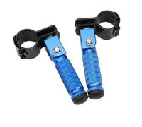 DIQXLGS Pedali Pieghevoli A 90 Gradi CNC Lega Di Alluminio Pedale 8mm Ricambi Moto Poggiapiedi Posteriori Poggiapiedi(Blu)
