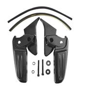 DIQXLGS Pedalini Moto Pieghevoli Pedalini Piedi Modificati Per Moto Per Piaggio Per Vespa Per Spring Per Primavera LX LXV 150 125(NERO)