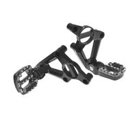 DIQXLGS Pedalino Posteriore Moto Lega Alluminio Poggiapiedi Ripiegabile Passeggero Per XADV X-adv 750 XADV750 2018 2019 2020(Black Cray)