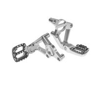 DIQXLGS Pedalino Posteriore Moto Lega Alluminio Poggiapiedi Ripiegabile Passeggero Per XADV X-adv 750 XADV750 2018 2019 2020(Silver Cray)