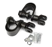 DIQXLGS Pedane 25MM 32MM Fascette O-Ring per Barre Paracadute Per Harley Per Touring Per Dyna Per Softail(NERO,Clamp)
