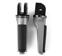 DIQXLGS Pedane Anteriori Per TRIUMPH Per BONNEVILLE T100/T120 Per BOBBER DAYTONA 675 R Per SPEED Per TRIPLE R Per TWIN(GRIGIO)