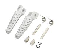 DIQXLGS Pedane Anteriori Pilota Moto Poggiapiedi Argento Accessori Alluminio Per Aprilia RS660 2021 2022 2023