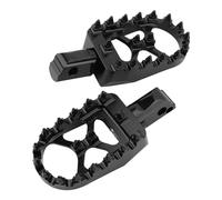 DIQXLGS Pedane Larghe Moto Poggiapiedi Pilota Passeggero Anteriore Posteriore CNC Per Harley Per Softail Fat Bob Per Breakout Per Street Bob(All black Rear)