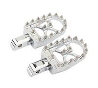 DIQXLGS Pedane Larghe Moto Poggiapiedi Pilota Passeggero Anteriore Posteriore CNC Per Harley Per Softail Fat Bob Per Breakout Per Street Bob(Posteriore cromato)