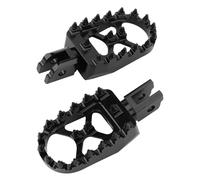 DIQXLGS Pedane Larghe Moto Poggiapiedi Pilota Passeggero Anteriore Posteriore CNC Per Harley Per Softail Fat Bob Per Breakout Per Street Bob(All black Front)