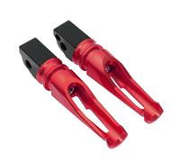 DIQXLGS Pedane Passeggero Pedane Posteriori Pedale Moto Alluminio Per S1000R S1000RR S1000XR S 1000R S1000 RR XR HP4(ROSSO)