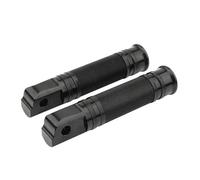 DIQXLGS Pedane Per Piedi Motocicletta Anteriore Posteriore Poggiapiedi Rigati Pedane Per Harley Per Softail Fat Boy Per Street Bob Per Sport Per Glide(NERO,Posteriore)