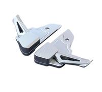 DIQXLGS Pedane pieghevoli Estensione Pedale Adattatore Per Vespa Per Primavera150 Per Sprint 150 125 2017-2023(Argento)